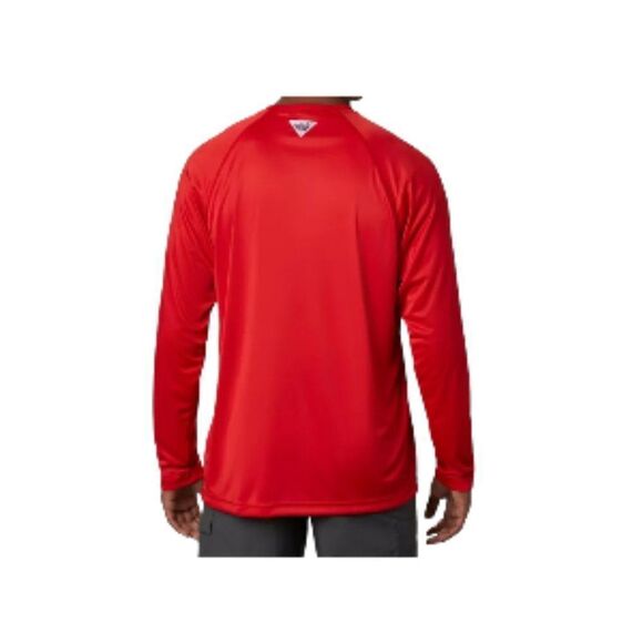 Columbia Terminal Tackle Long-Sleeve Fishing Tee UPF 50 Red Spark 2X NWT - Picture 2 of 2